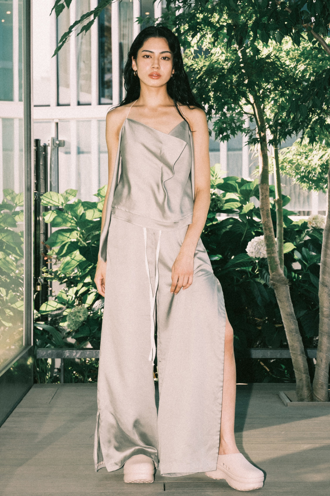 TENCEL SLIT PANTS / Lyocell TENCEL - Shohei-collection