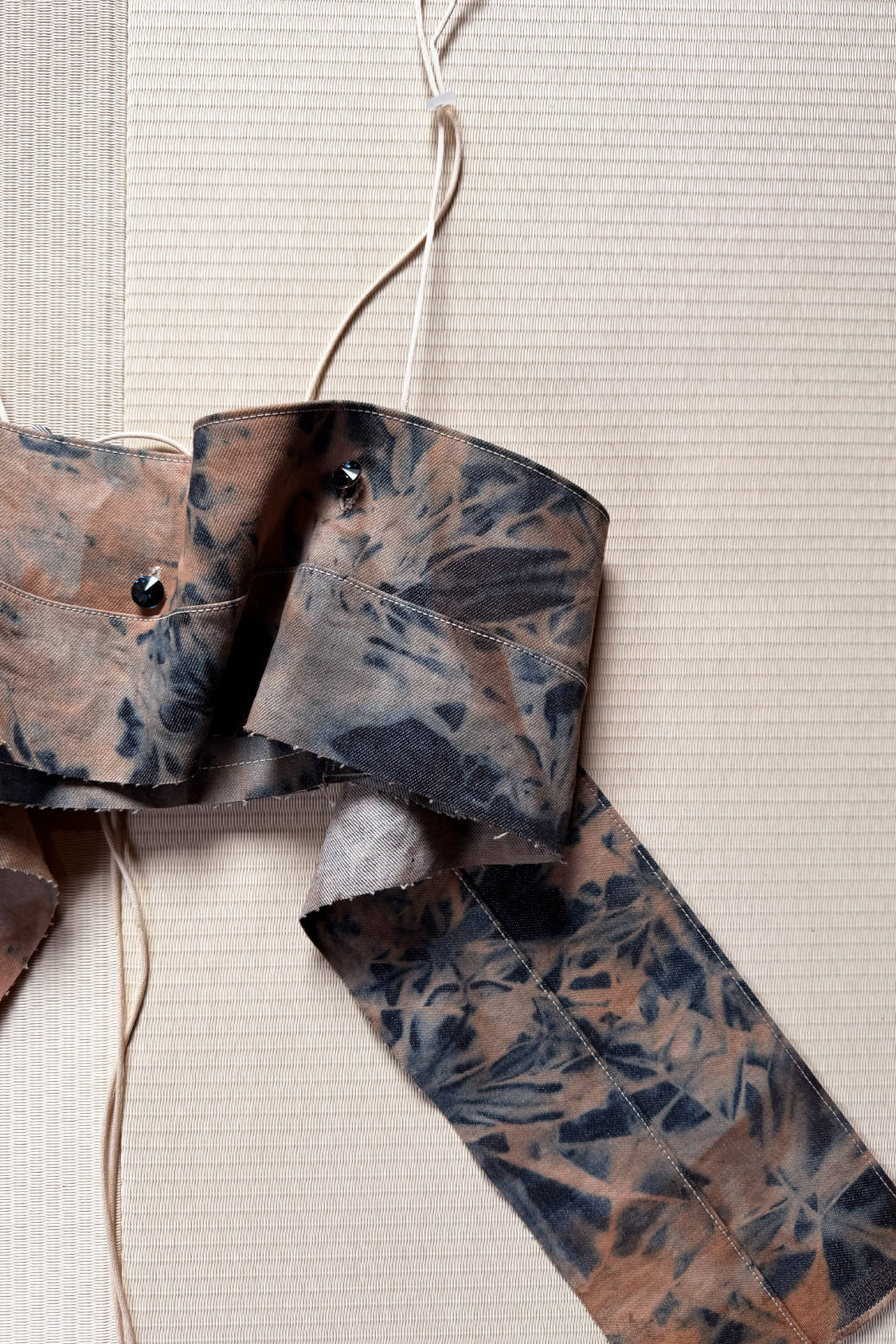 SAILA DENIM TOP / persimmon dyed denim - Shohei-collection