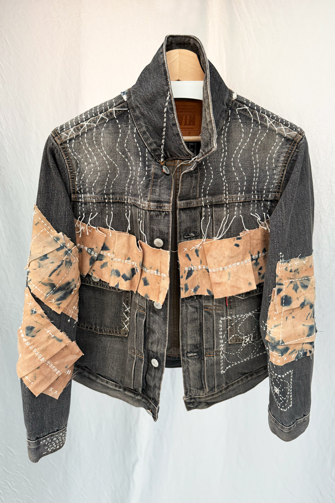 ZEN DENIM JACKET - EDWIN x SHOHEI 505ZX02 / washed black selvage denim - Shohei-collection