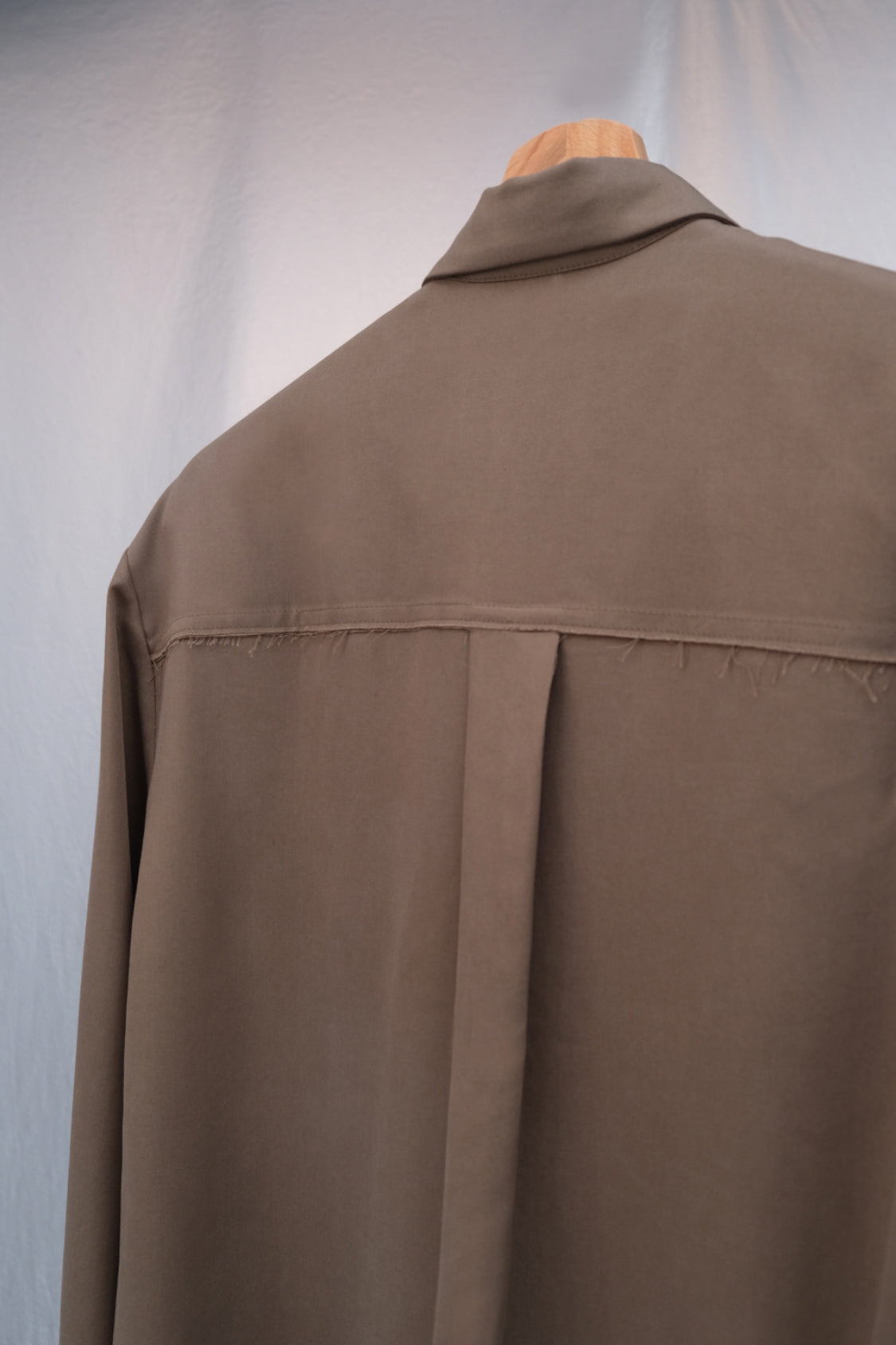 KEITA BUTTON DOWN SHIRT Slate Green / Lyocell TENCEL™ - Shohei-collection