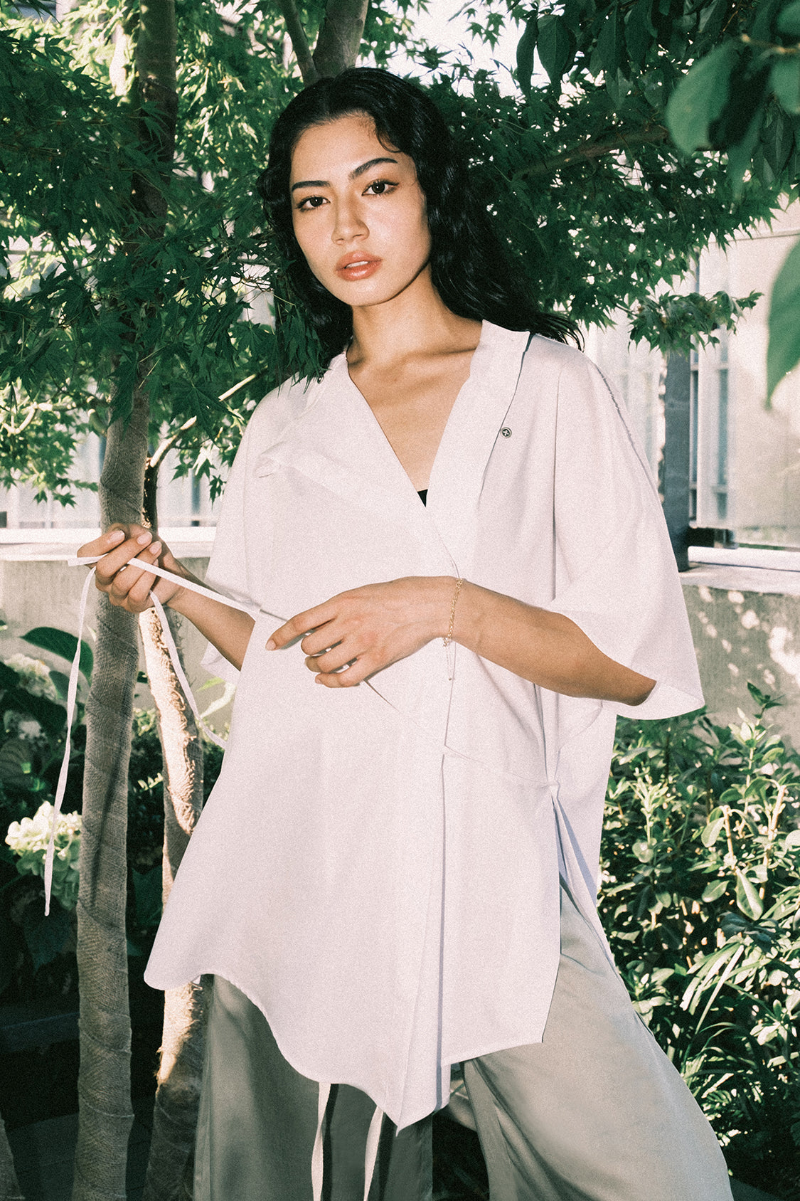 SHOHEI MIA BLOUSE in TENCEL lyocell