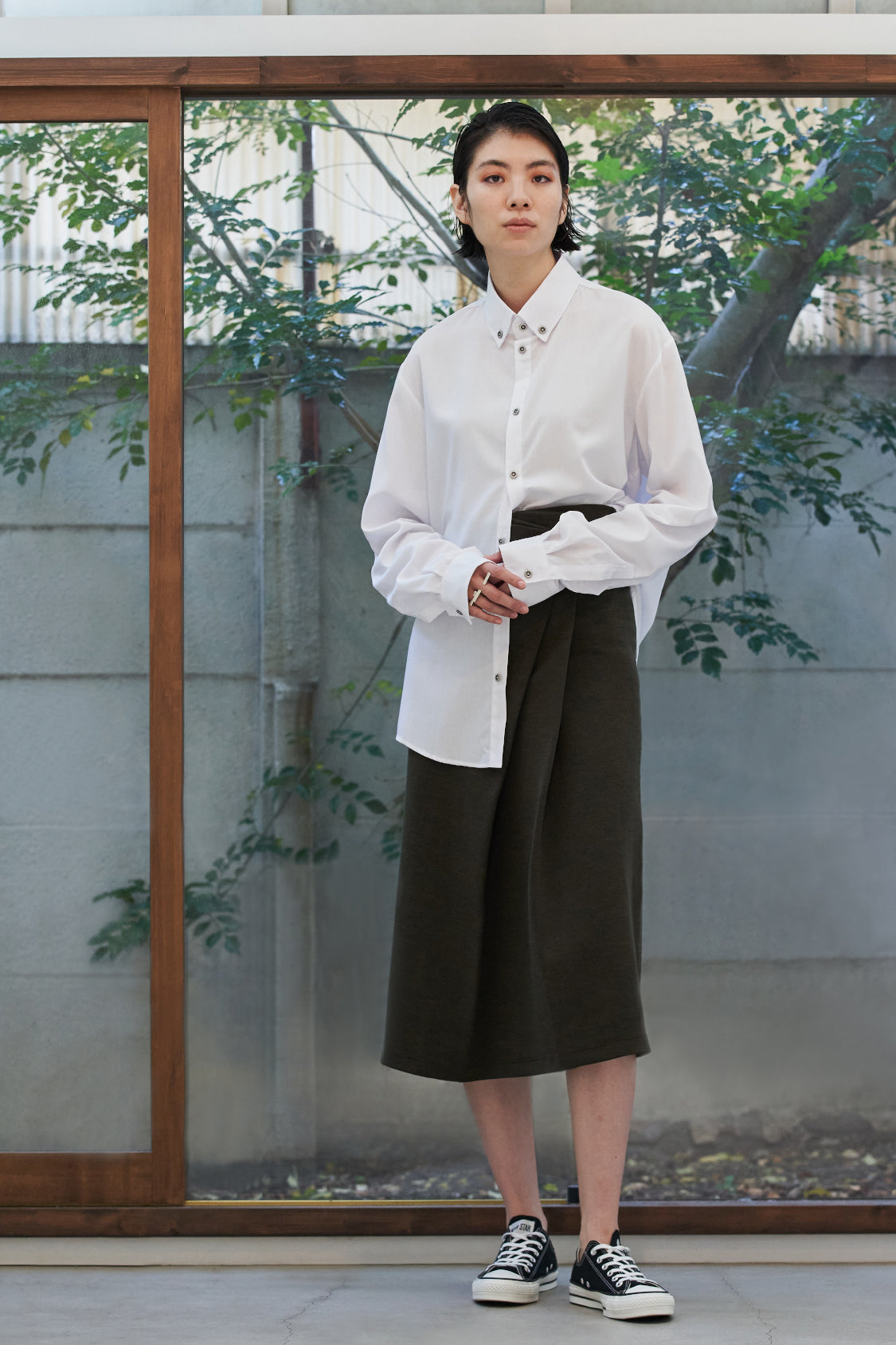 MINATO BUTTON DOWN SHIRT / TENCEL™ blend - Shohei-collection