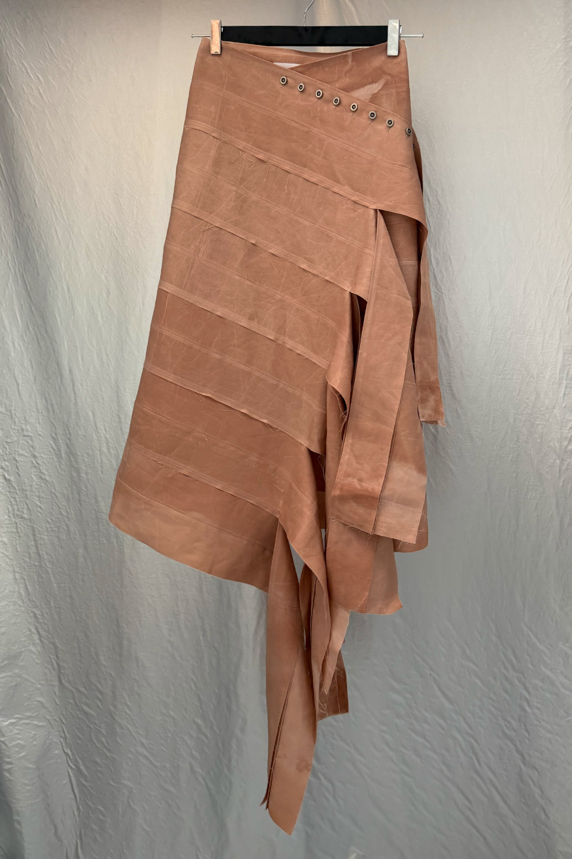 YURIE DENIM SKIRT ~ midi / Lyocell TENCEL x persimmon dye - Shohei-collection