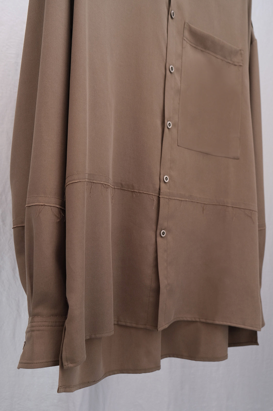 KEIO DROP SHOULDER SHIRT Slate Green / Lyocell TENCEL™ - Shohei-collection