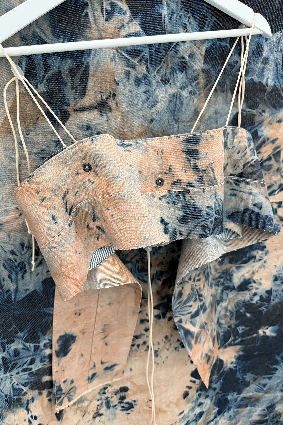 SAILA DENIM TOP / persimmon dyed denim - Shohei-collection