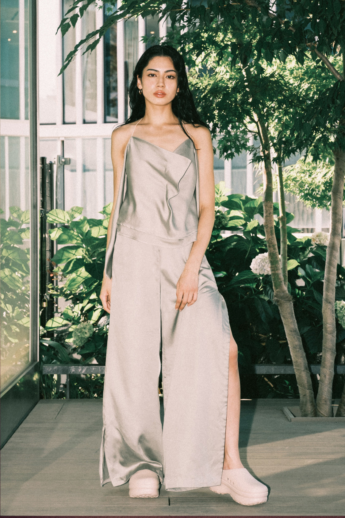 Ziggy Top & New Slit Pants SAGE GREEN / SHOP THE LOOK - Shohei-collection