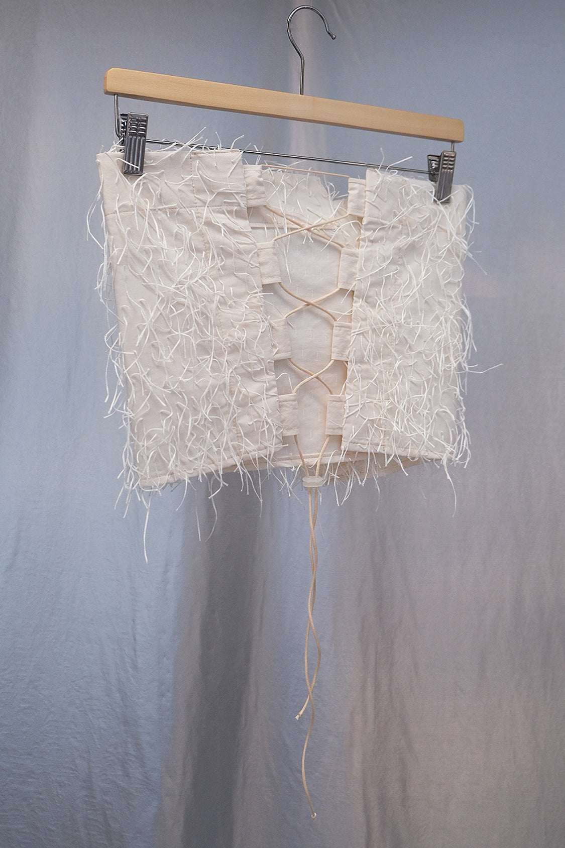 SIRI FRINGE TOP / embroidered fringe textile - Shohei-collection