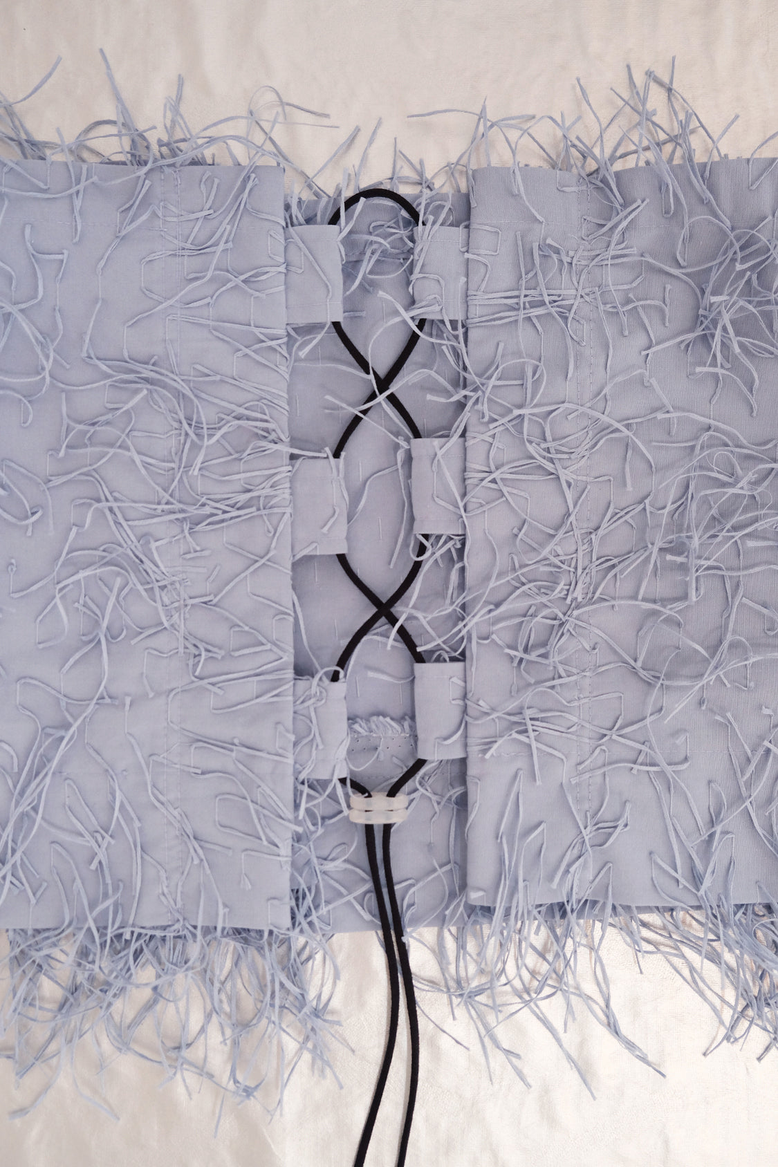 SIRI FRINGE TOP / NEW dusty blue - Shohei-collection