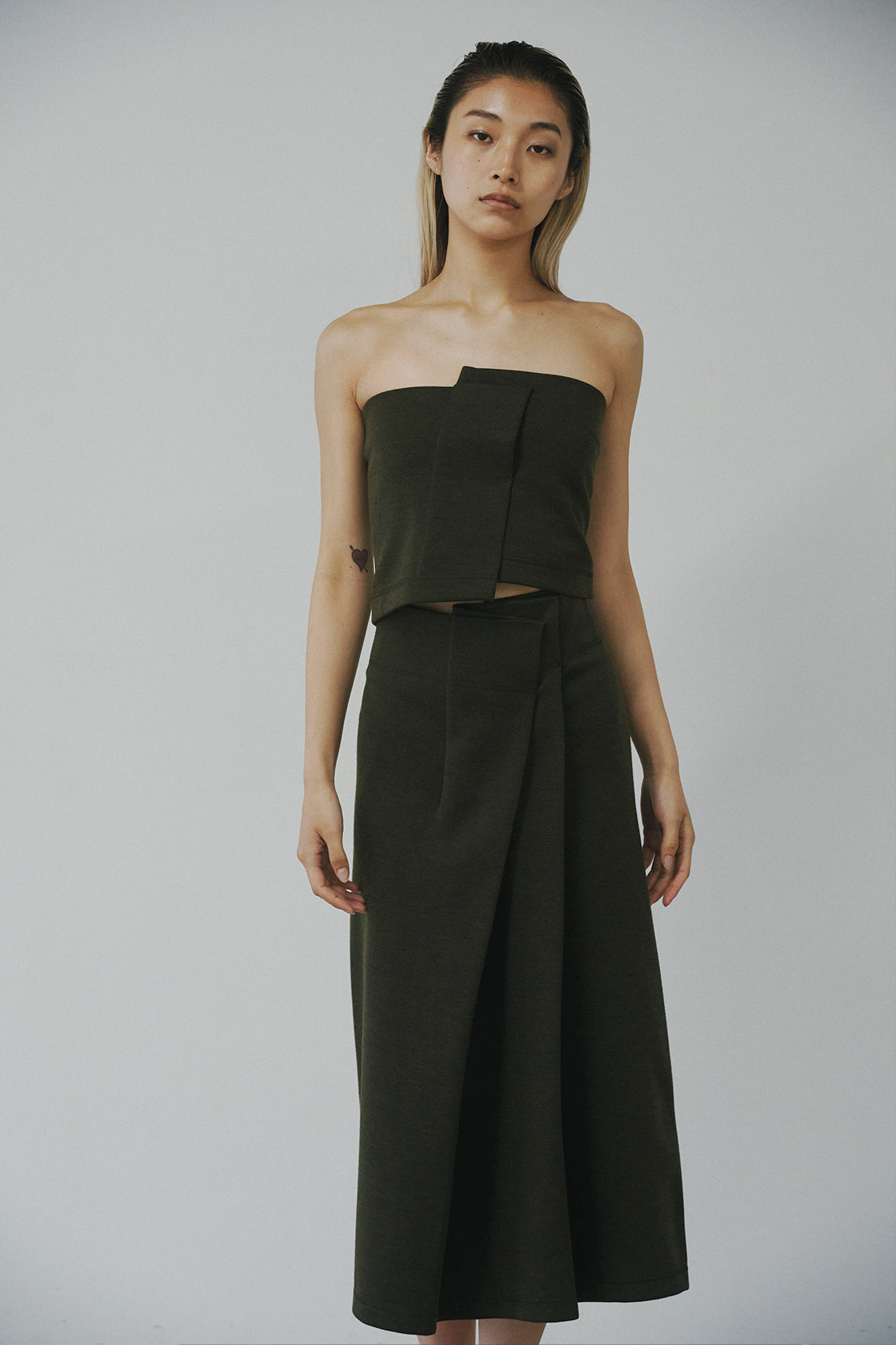 SIRI TOP JERSEY / dark grey melange - Shohei-collection