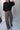 GRANDPA RAW EDGE PANTS / brown melange