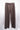 GRANDPA RAW EDGE PANTS / checked brown