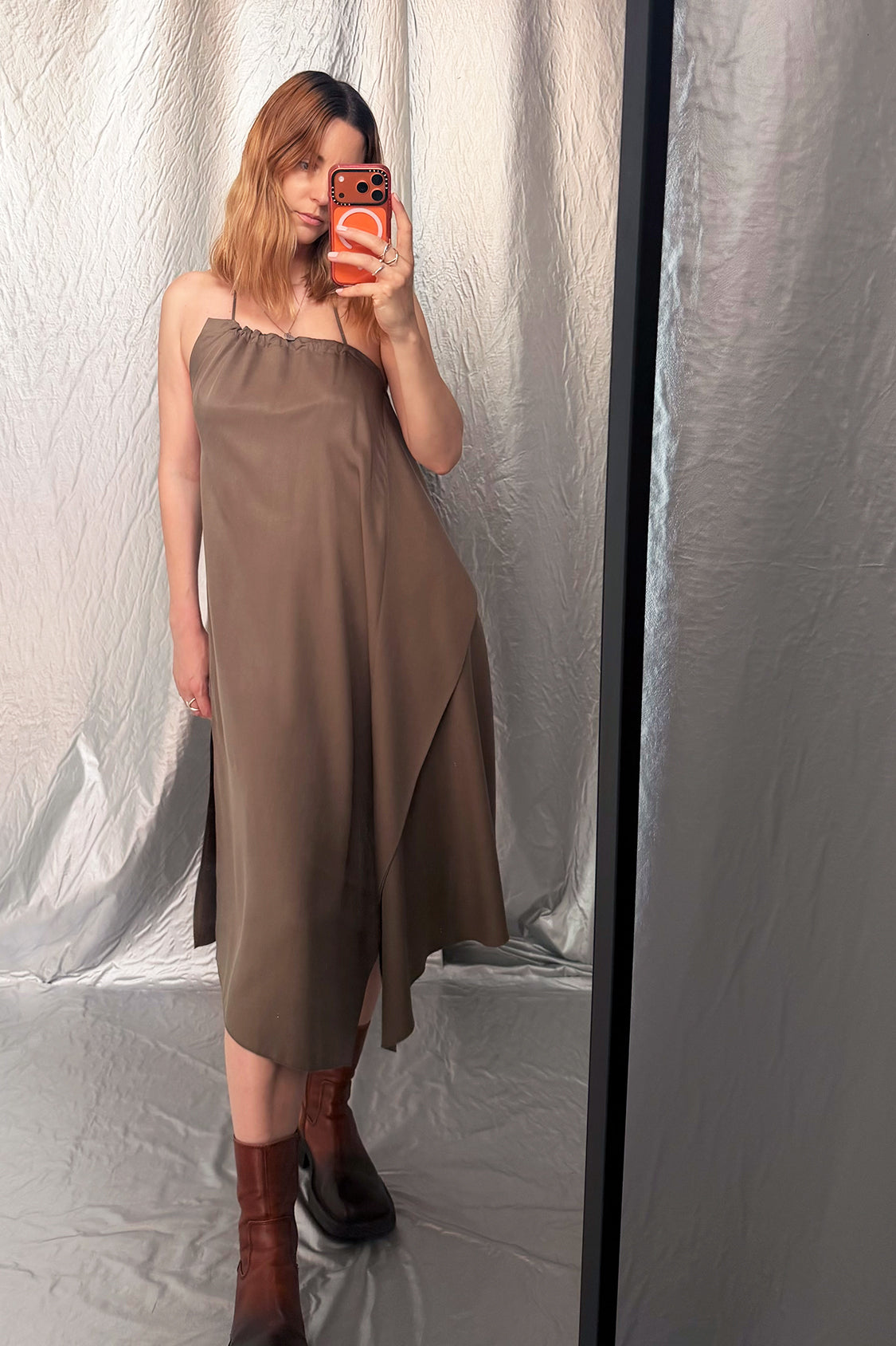 LINA FLAIR DRESS / Lyocell TENCEL - Shohei-collection
