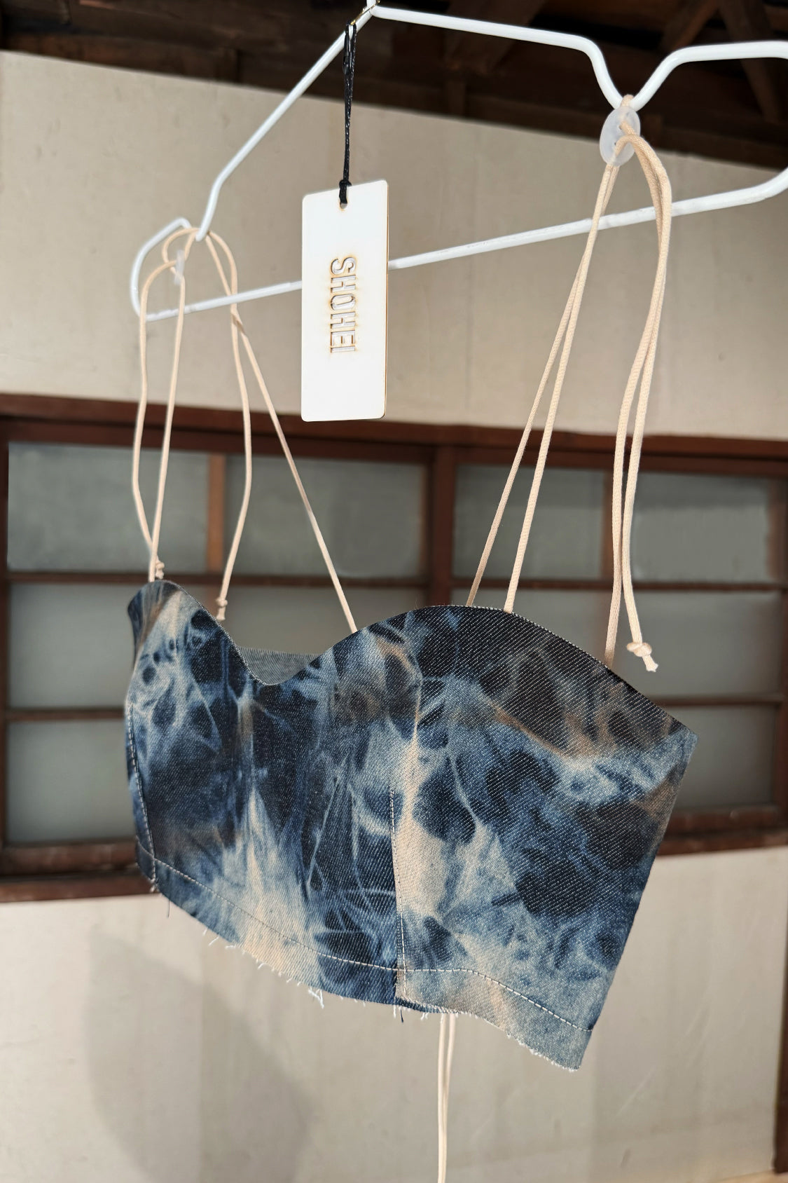 DENIM MICRO TOP / persimmon dye Japanese denim - Shohei-collection