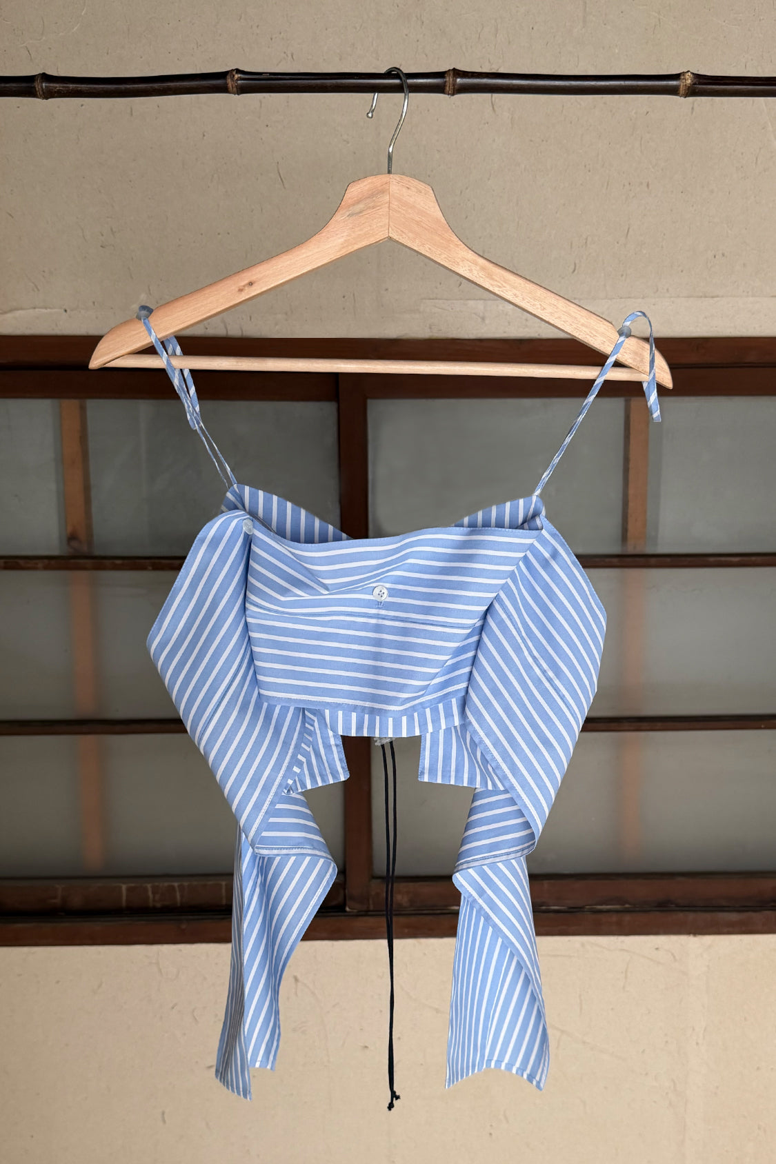 SHOHEI SAILA MICRO TOP, minimalist cotton micro top