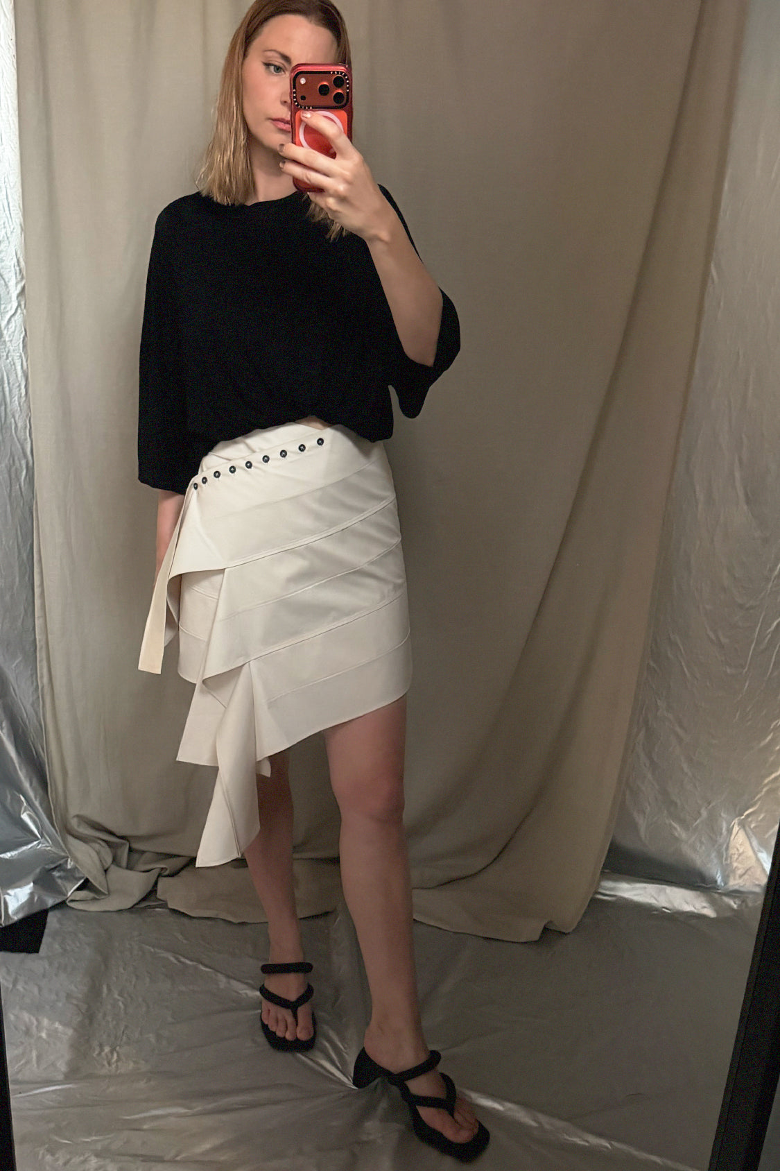 YURIE MINI SKIRT / Lyocell TENCEL
