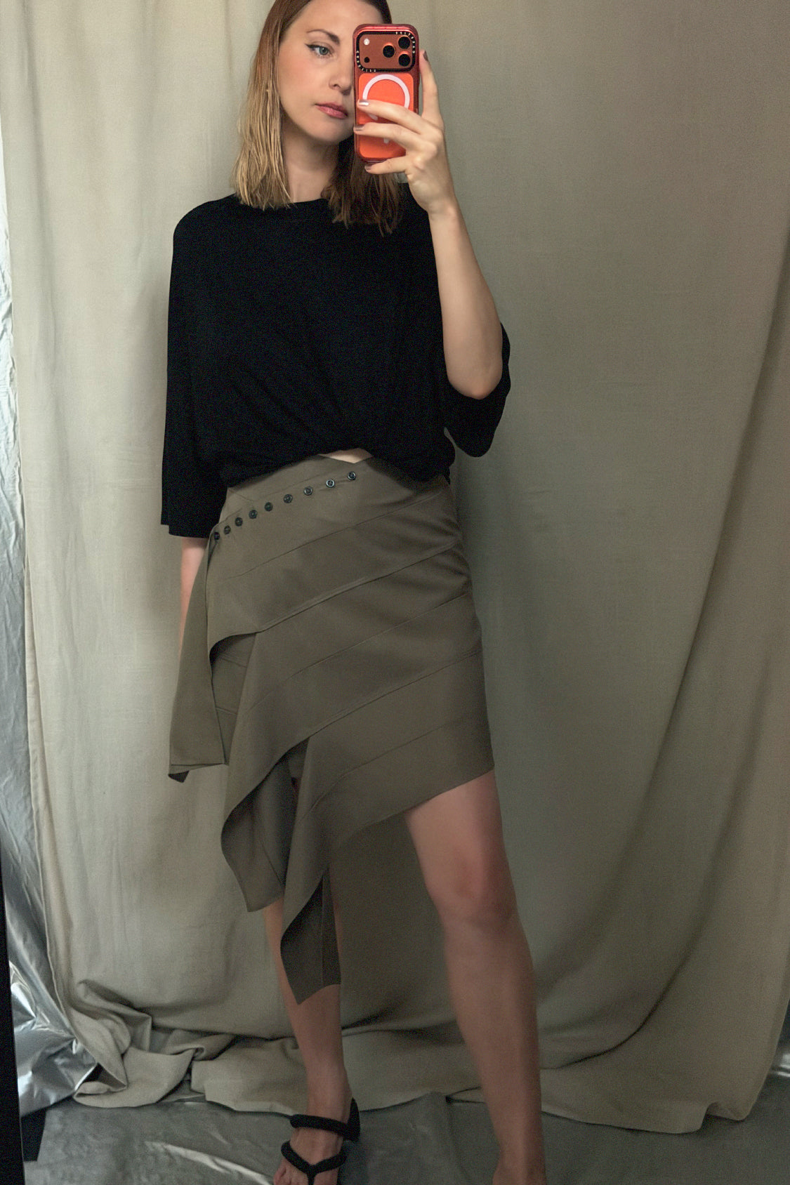 YURIE MINI SKIRT / Lyocell TENCEL