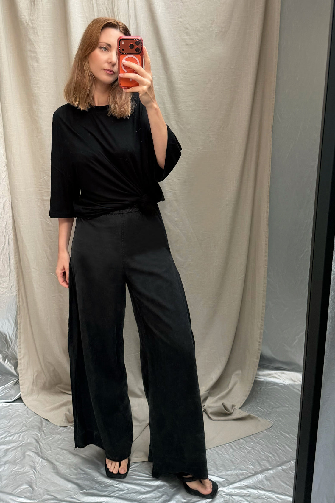 JUN OVERSIZE STYLE T-SHIRT / viscose