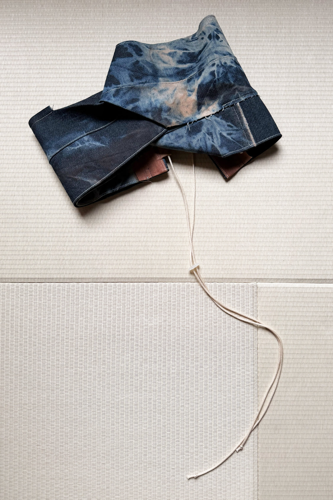 DENIM TWIST TOP / texture mix - Shohei-collection