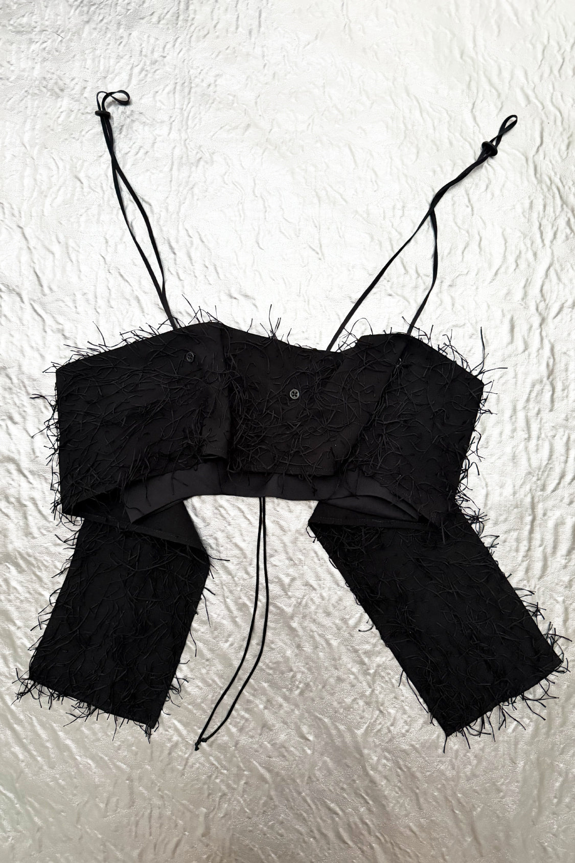 SAILA FRINGE TOP / Japanese textile art