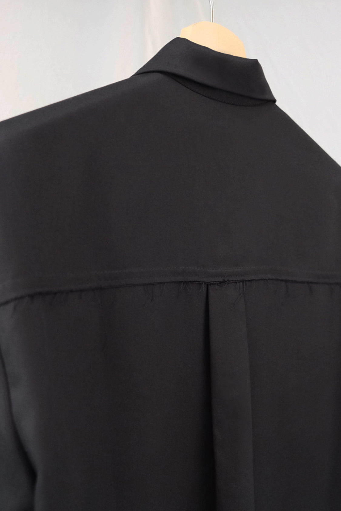 KEITA BUTTON DOWN SHIRT Black / Lyocell TENCEL™ - Shohei-collection