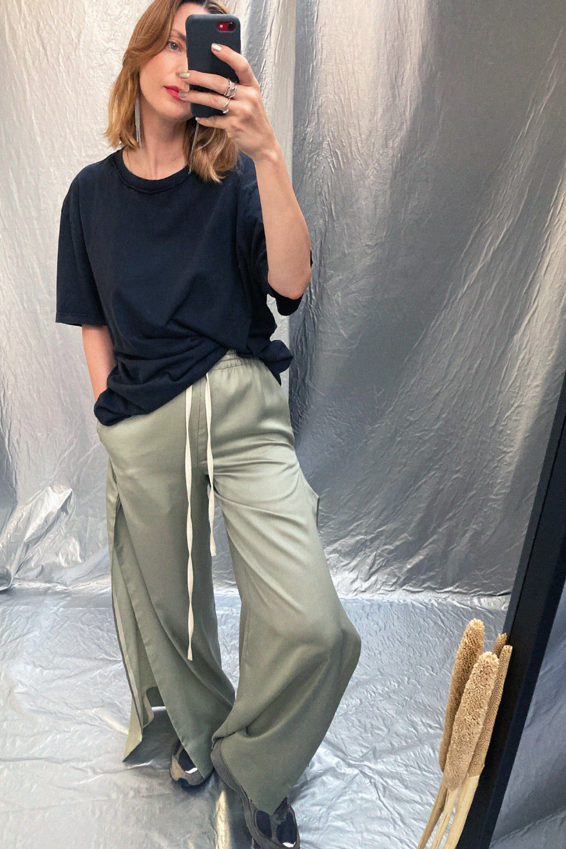 ZIGGY PANTS / Lyocell TENCEL Satin - Shohei-collection