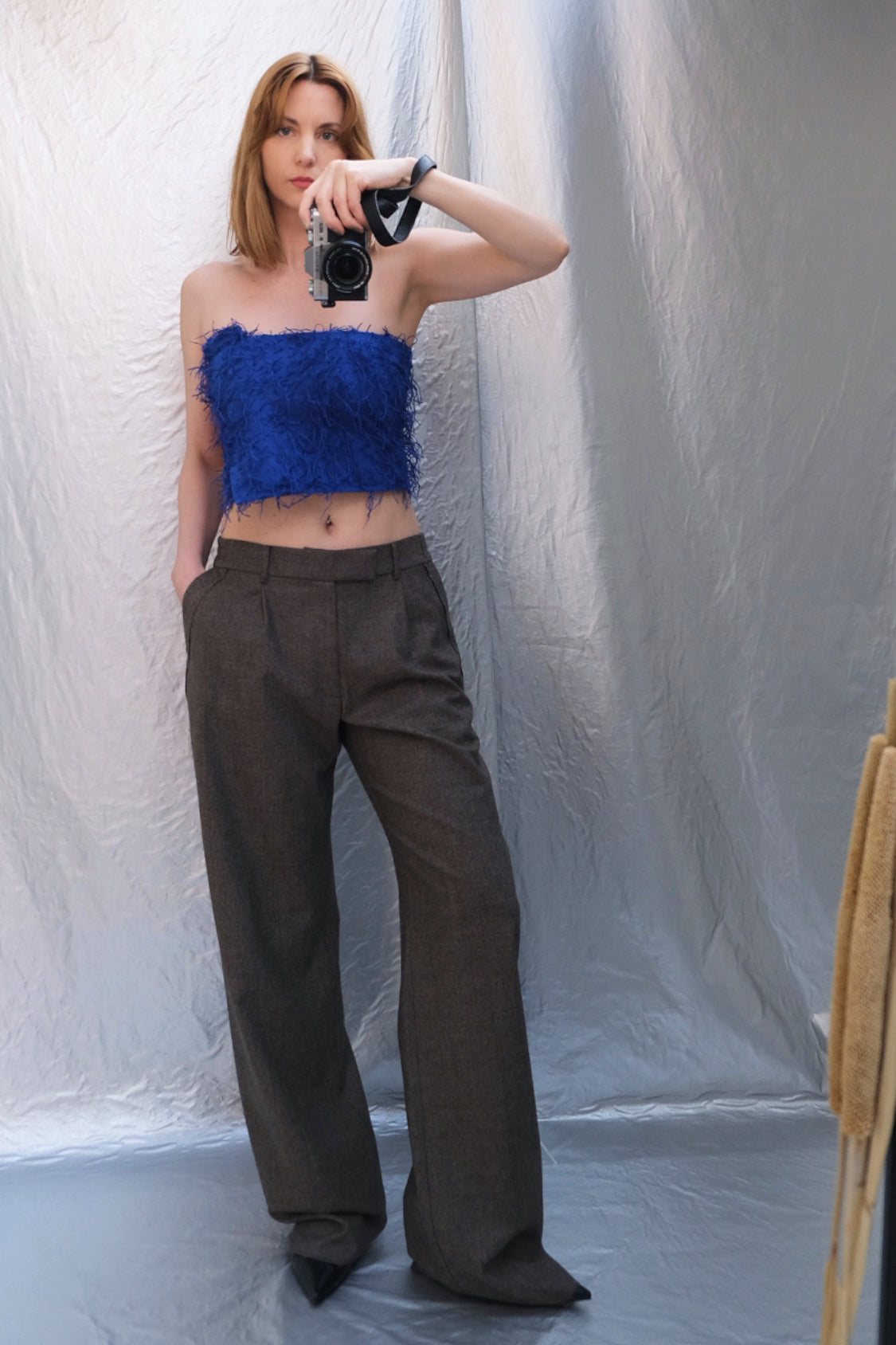 SIRI FRINGE TOP / NEW cobalt blue - Shohei-collection