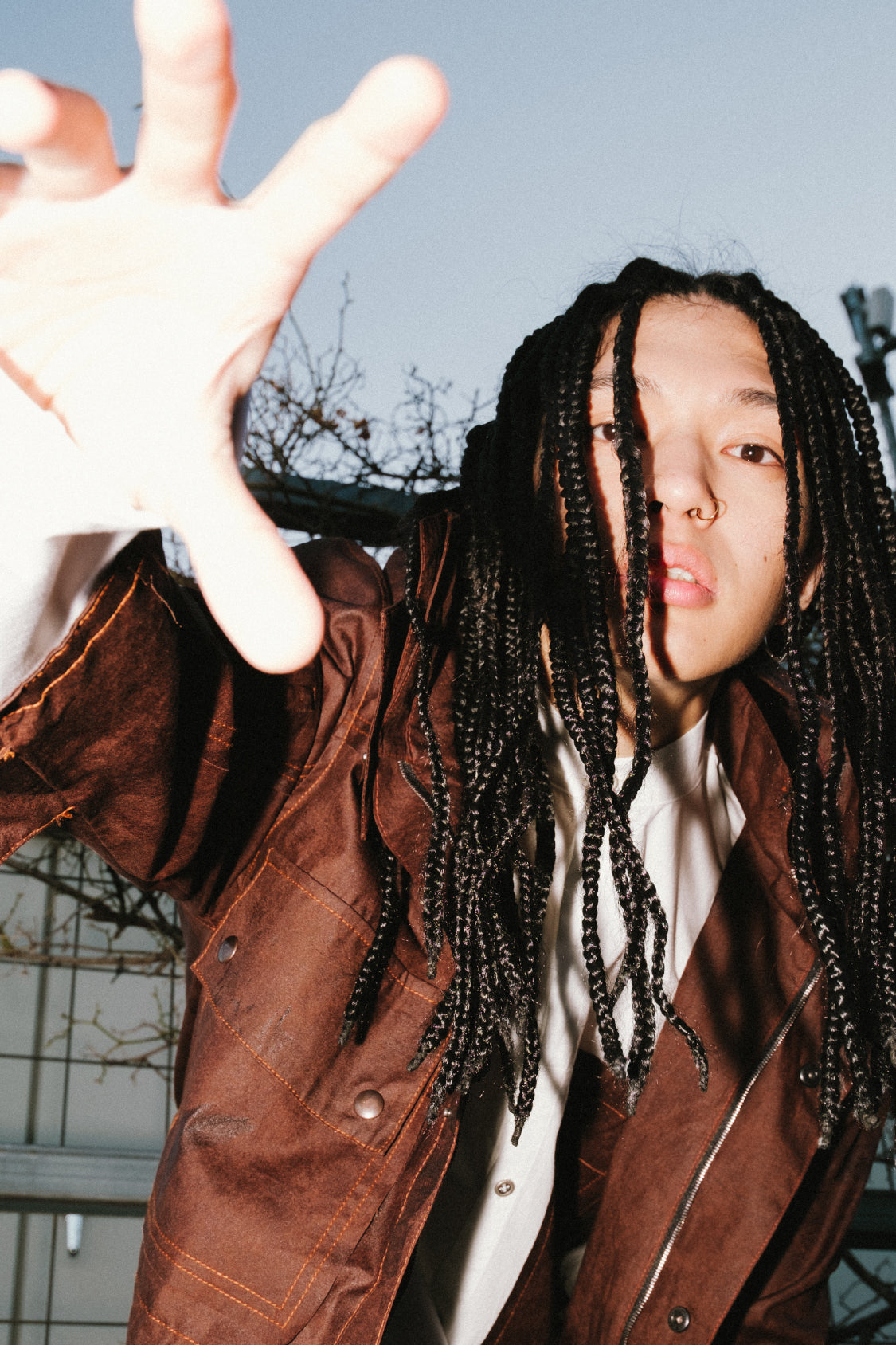 UTILITY JACKET / KAKISHIBU DYED COTTON - Shohei-collection