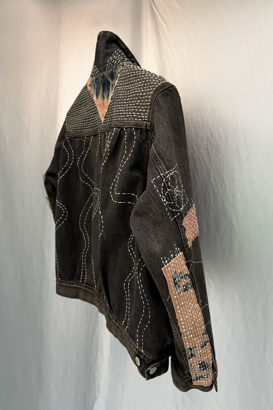 ZEN DENIM JACKET - EDWIN x SHOHEI 505ZX01 / wasehd black selvage denim - Shohei-collection