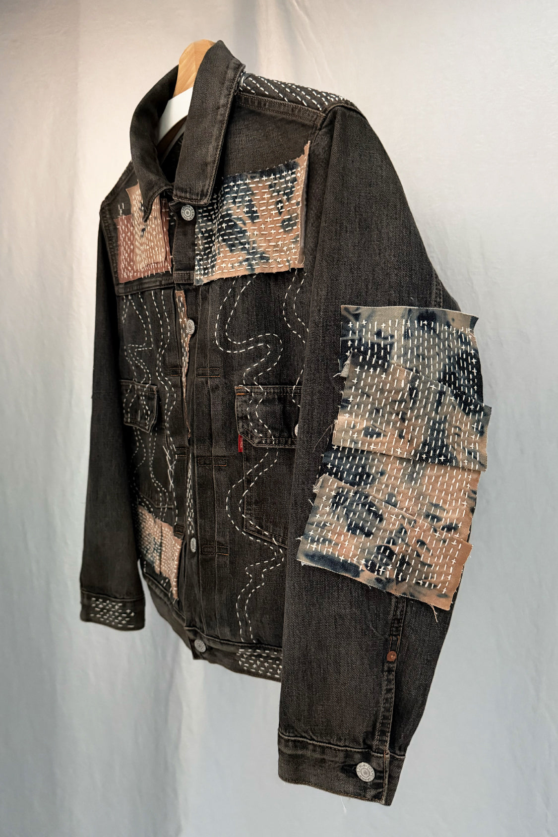 ZEN DENIM JACKET - EDWIN x SHOHEI 505ZX01 / wasehd black selvage denim - Shohei-collection