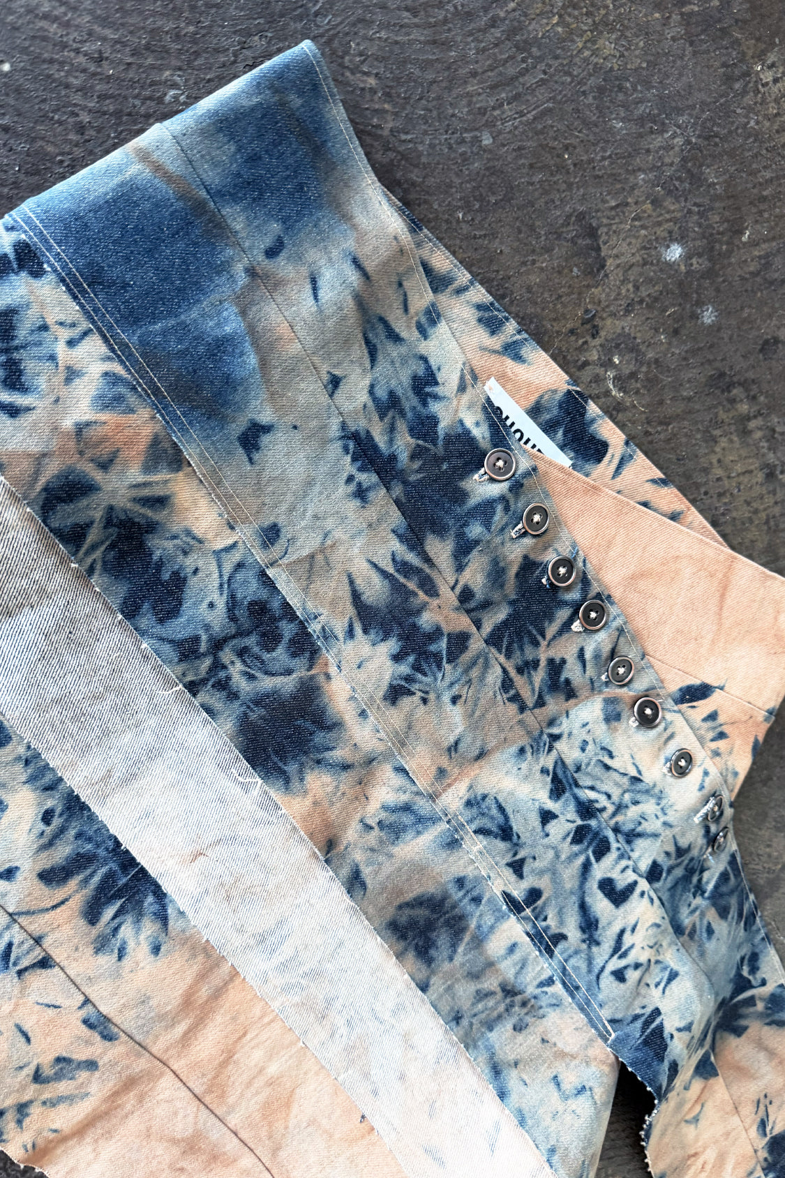 YURIE DENIM MINI SKIRT / persimmon dyed denim - Shohei-collection