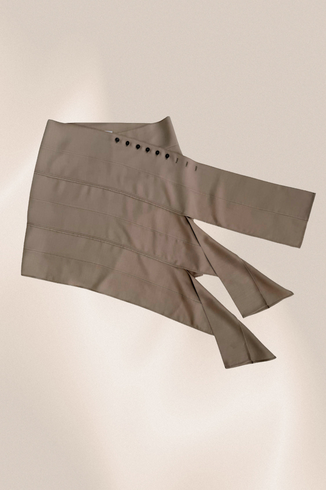 YURIE MINI SKIRT / Lyocell TENCEL ~ slate grey