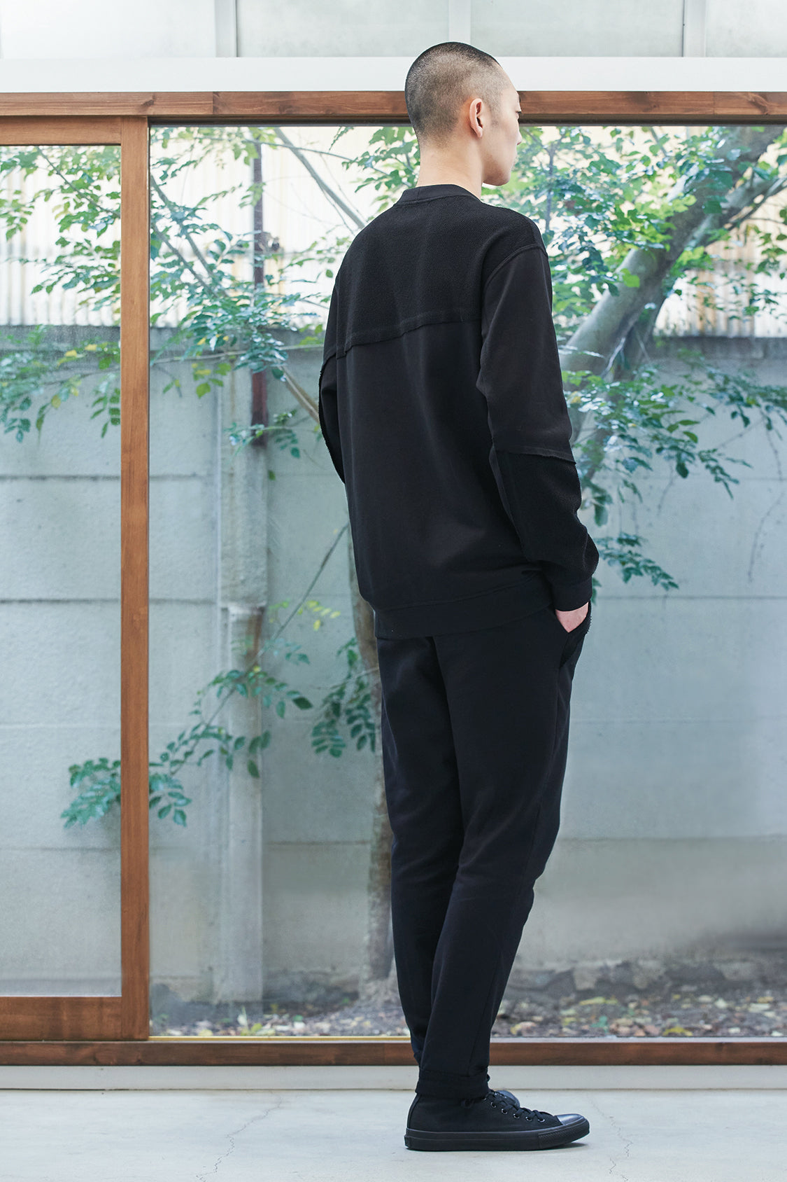 DAI CONTRAST SWEATER / Organic Cotton x TENCEL - Shohei-collection