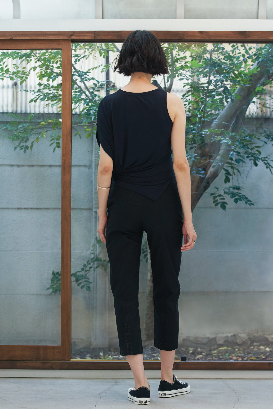 IVY TOP navy blue / bamboo viscose - Shohei-collection