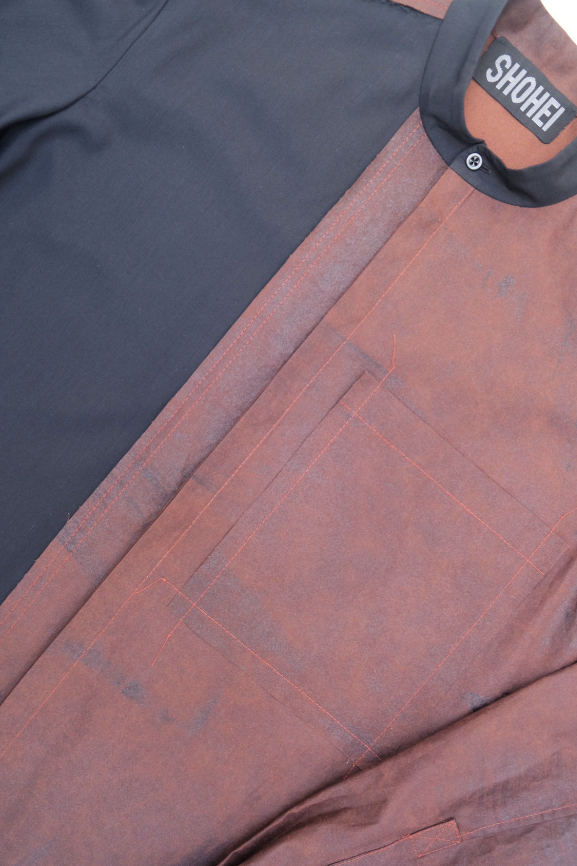 TWO-TONE CONTRAST SHIRT / KAKISHIBU - Shohei-collection