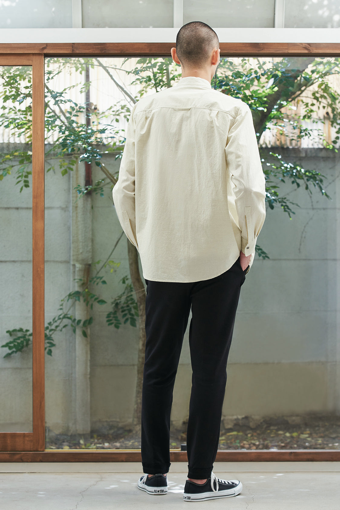 MAKATO SHIRT / matcha tea dye - Shohei-collection