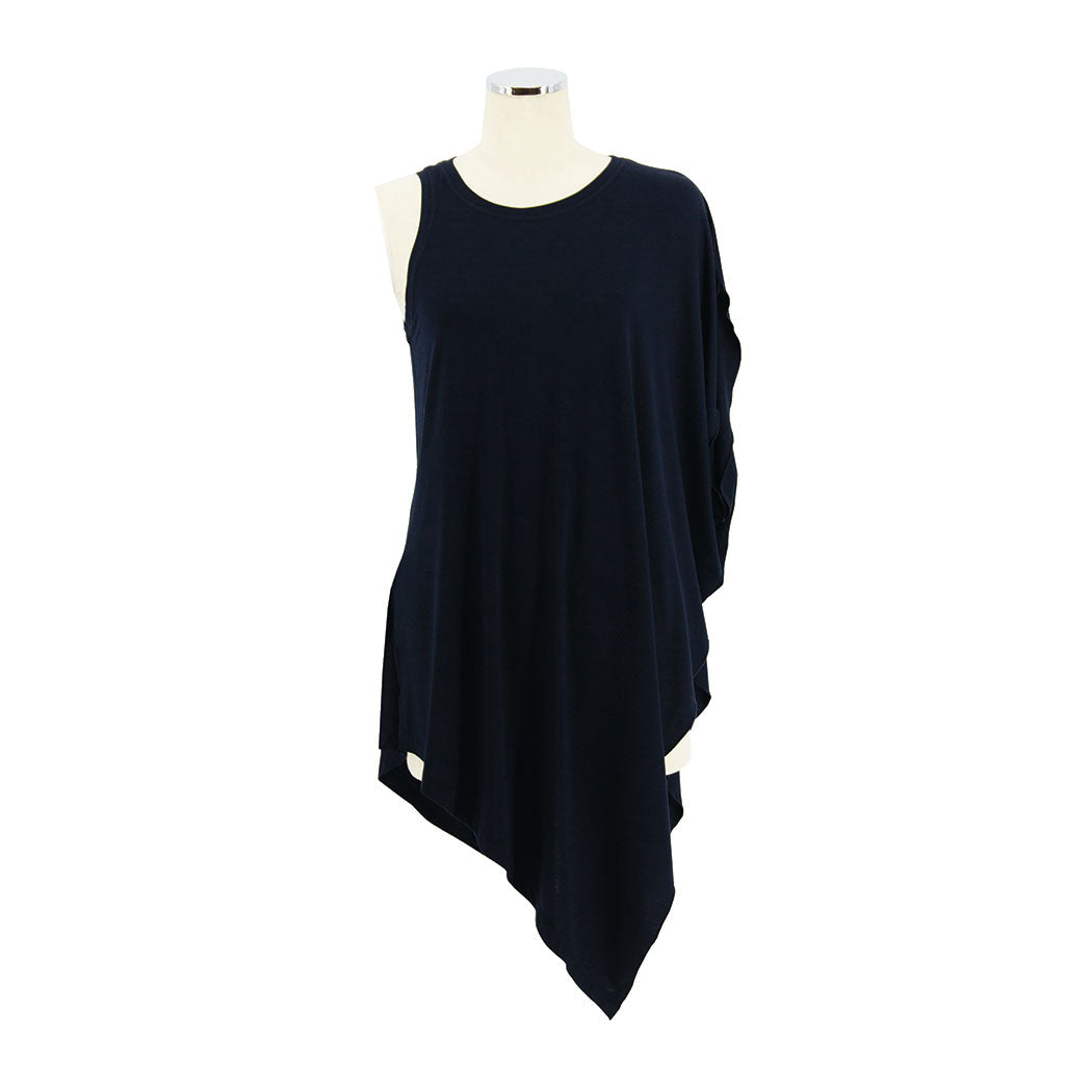 IVY TOP navy blue / bamboo viscose - Shohei-collection