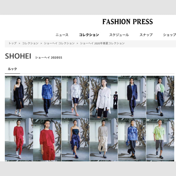 SHOHEI SS.20 @ FASHION PRESS Japan