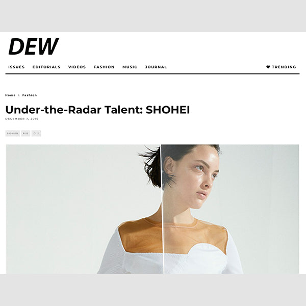 DEW Magazine 'Under The Radar Talent: SHOHEI'
