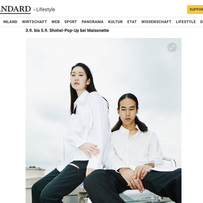 SHOHEI x MAISONETTE pop-up featured on DER STANDARD