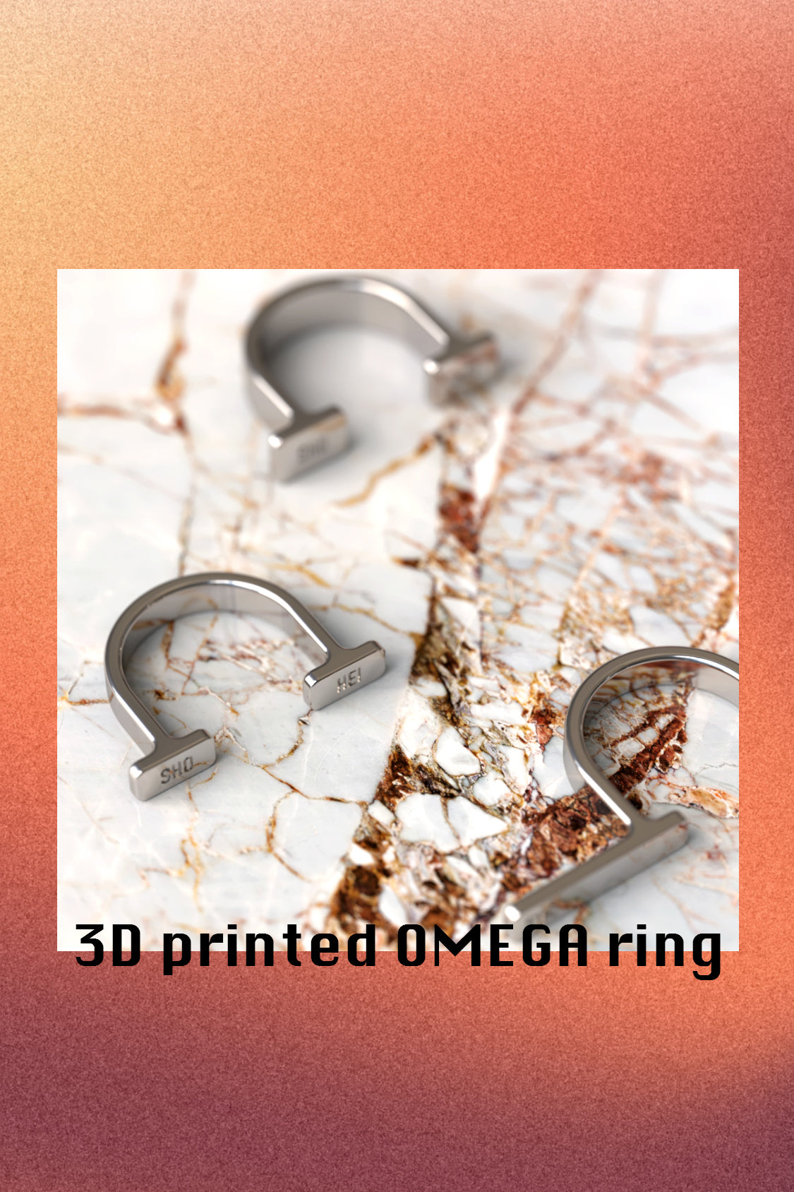 SHOHEI x NUW'D OMEGA RING in sterling silver, minimalist jewellery