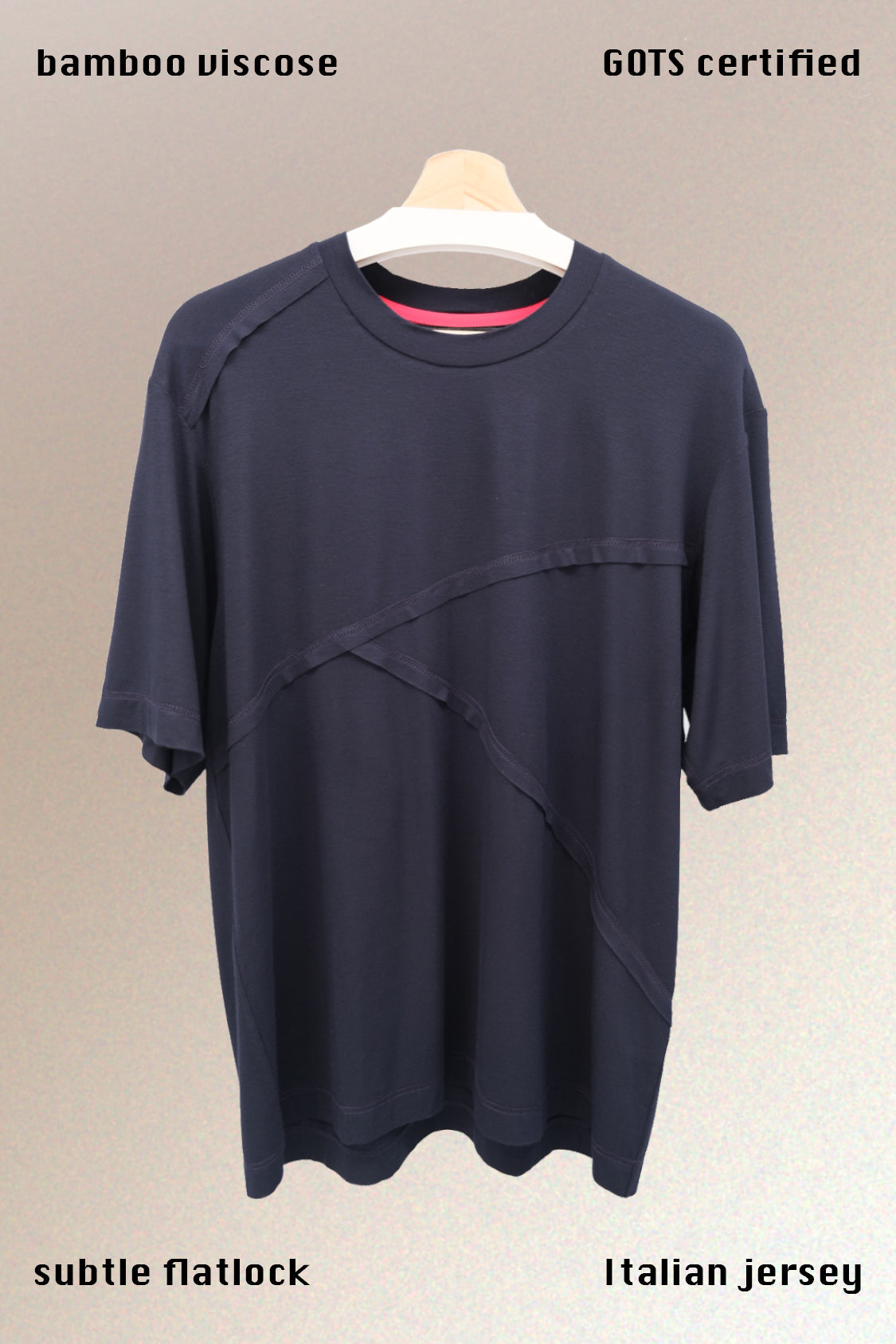 SHOHEI 3D DAI T-shirt, relaxed tee in bamboo viscose