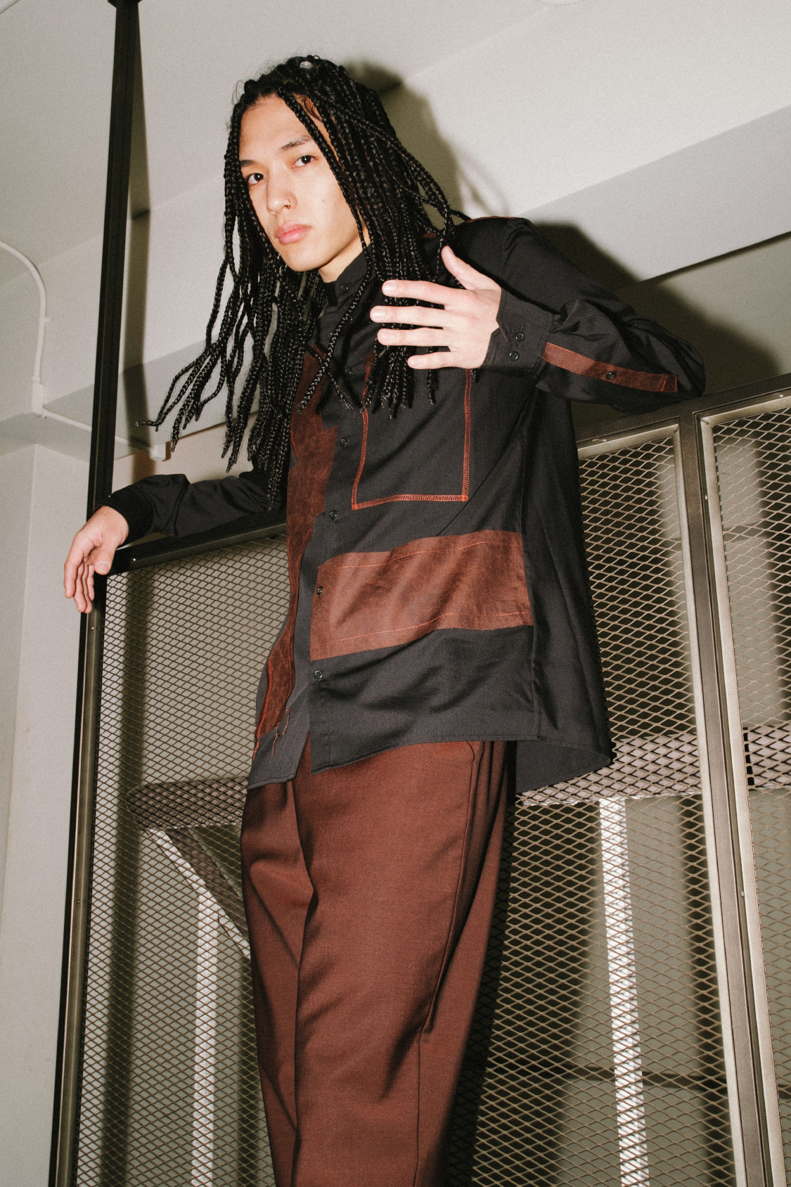 ABSTRACT SHIRT / Material Mix Shirt - Shohei-collection