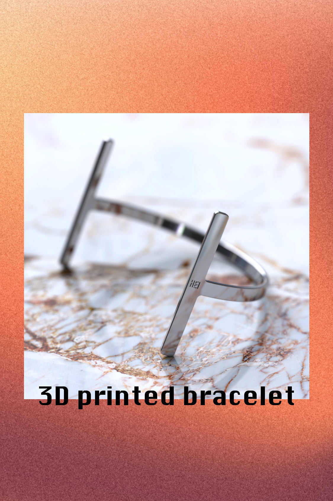 SHOHEI x NUW'D bracelet in sterling silver, minimalist jewellery