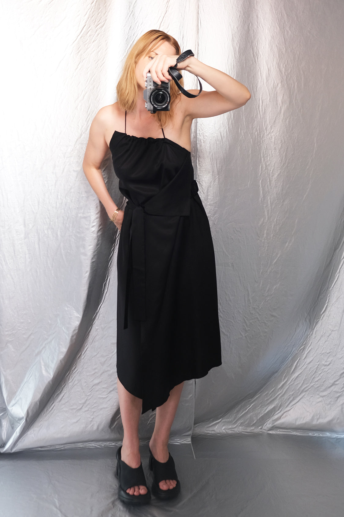 LINA FLAIR DRESS / zero-waste fashion - Shohei-collection