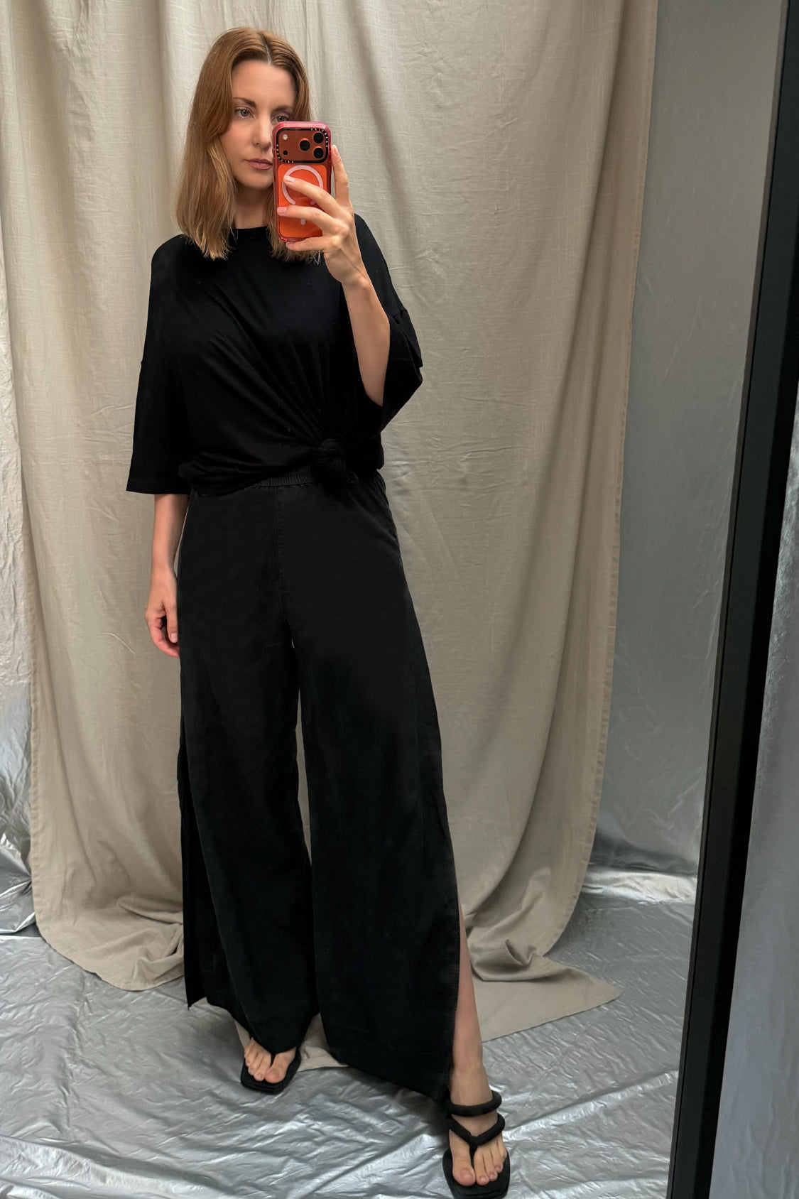 NEW SLIT PANTS / リヨセルテンセル