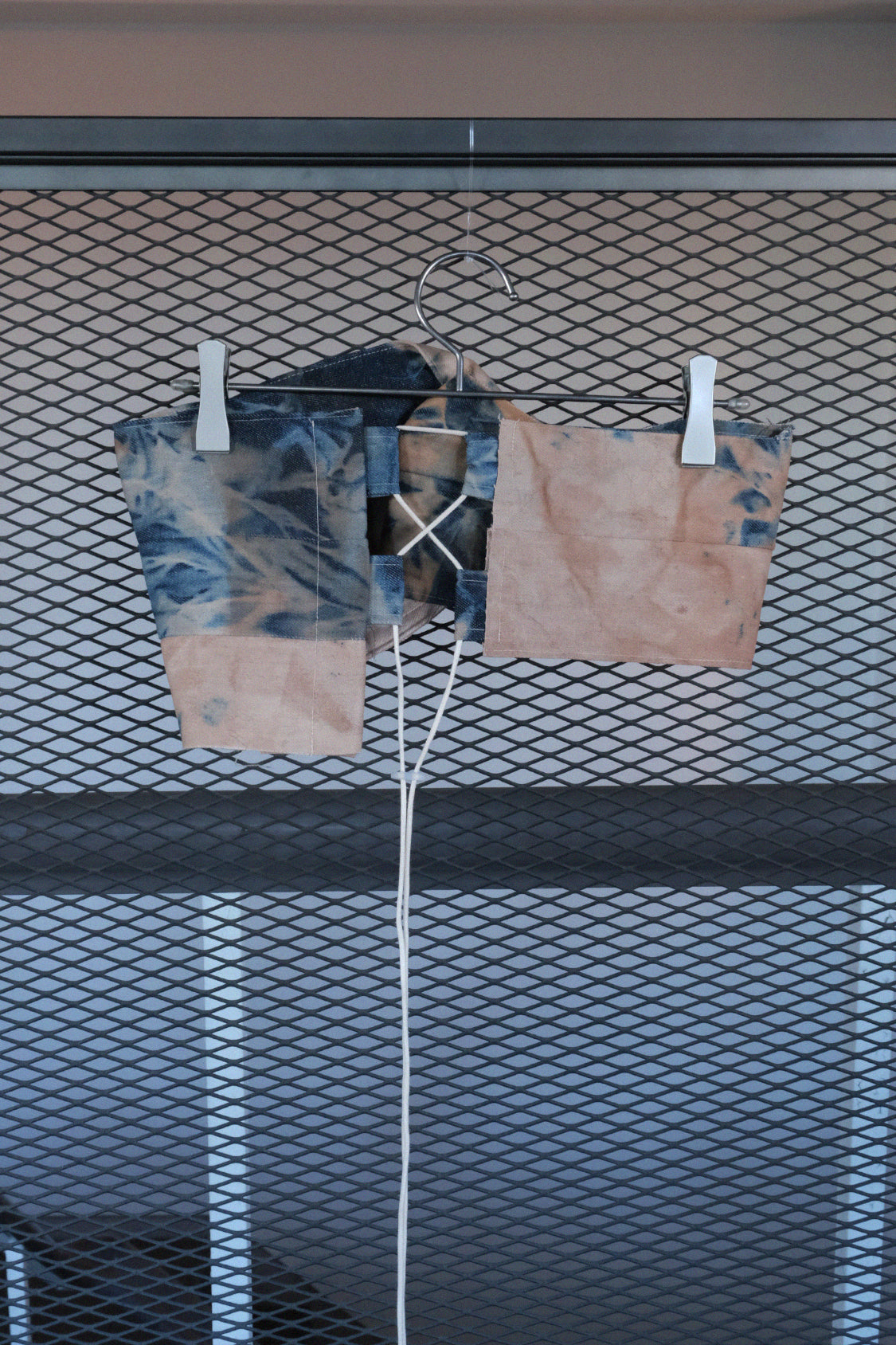 DENIM TWIST TOP / persimmon dyed denim - Shohei-collection