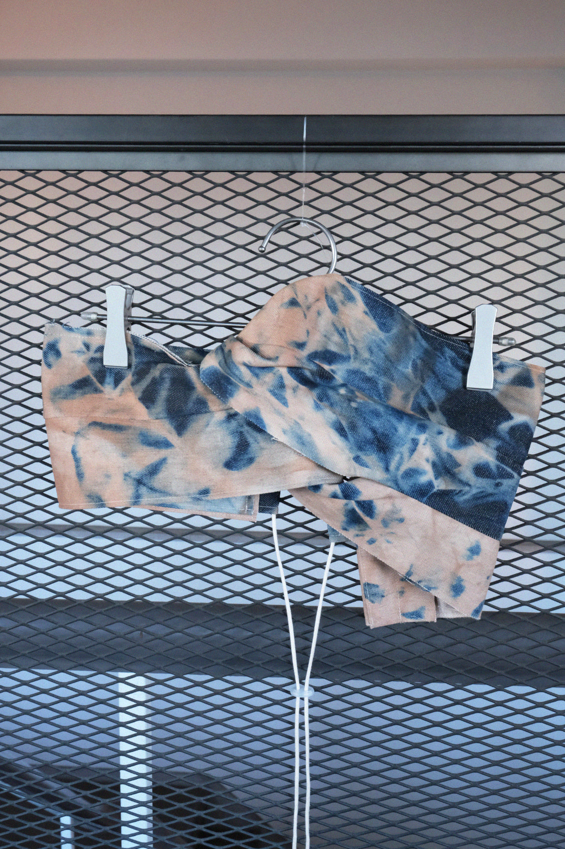 DENIM TWIST TOP / persimmon dyed denim - Shohei-collection
