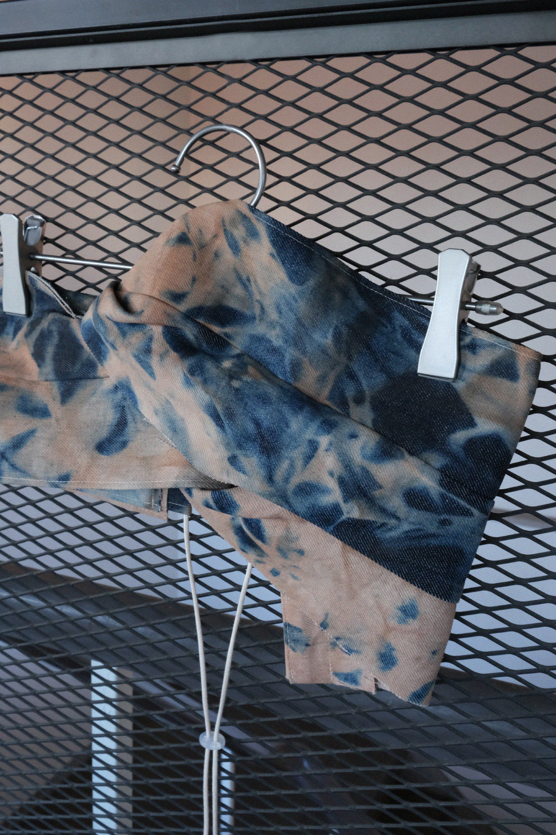 DENIM TWIST TOP / persimmon dyed denim - Shohei-collection