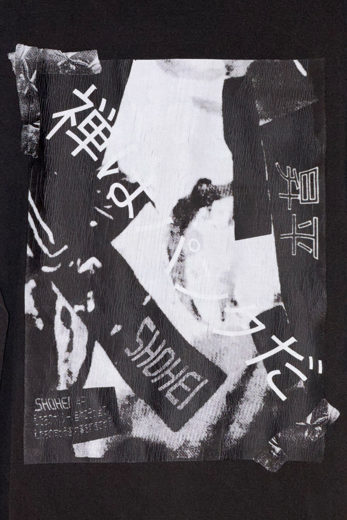 SHOHEI Collage Tee / crack print  'zen is punk' - Shohei-collection