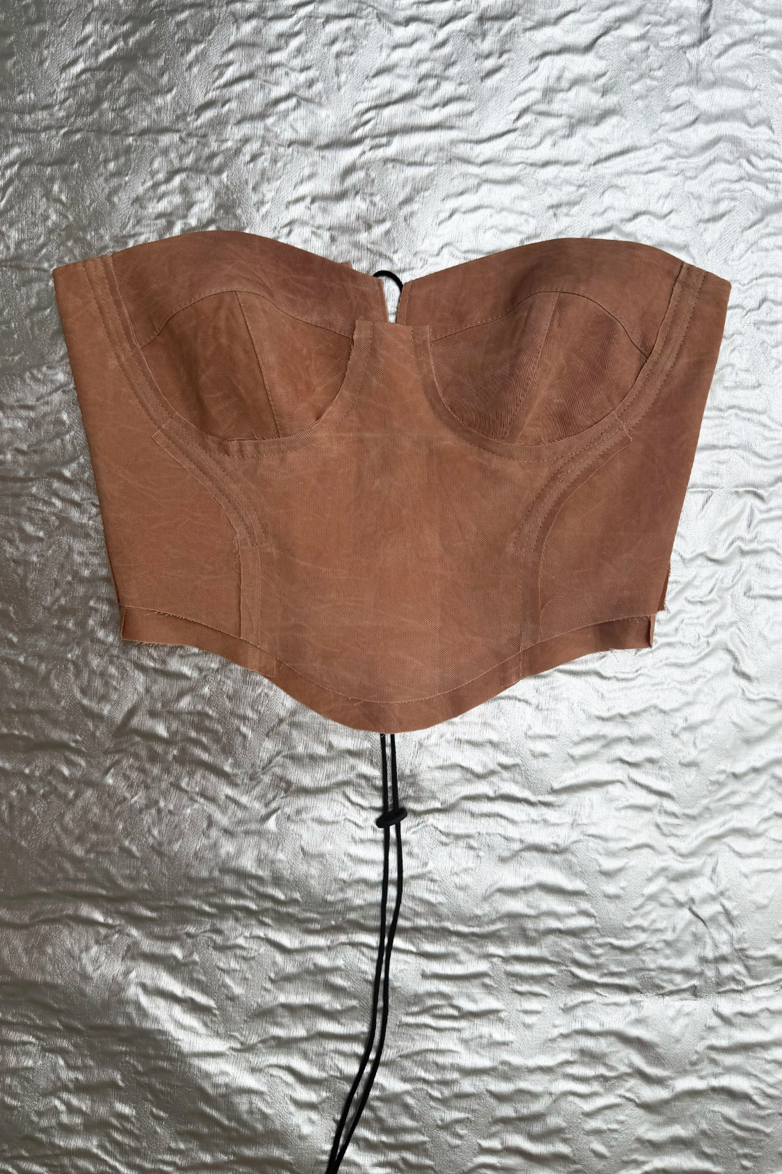 SHOHEI Corsage Top / KAKISHIBU persimmon dyed denim ~ Lyocell TENCEL™
